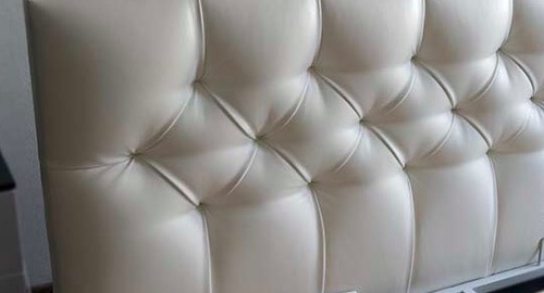 Перетяжка кровати с мягким изголовьем. Кондопога