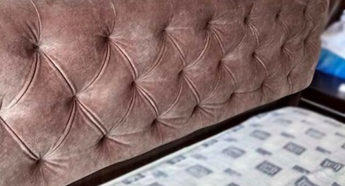 Перетяжка спинки кровати. Кондопога