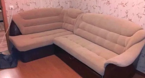 Перетяжка углового дивана. Кондопога